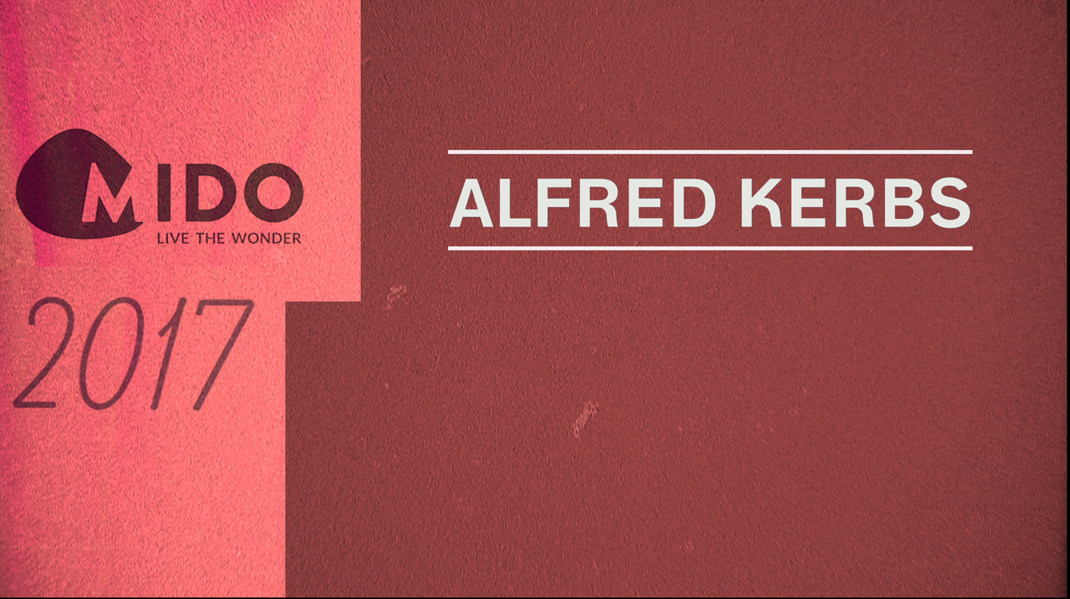 Vu au Mido (1/5) : Alfred Kerbs